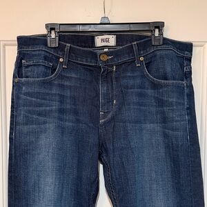 PAIGE Men's Dark Blue Slim Jeans